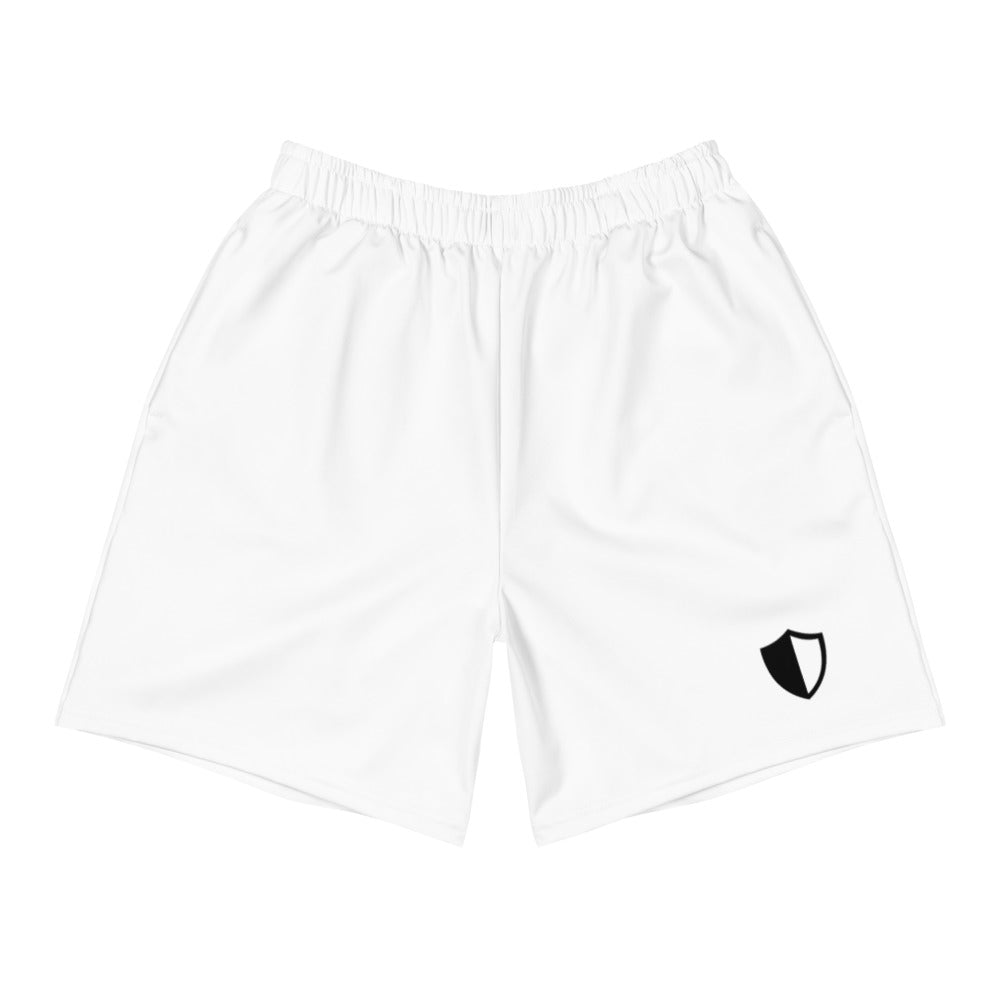 White Men's RIVAL AF Athletic Shorts - Authority Fitness