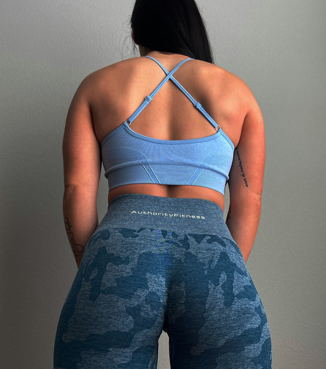 Space Blue Camo Defend Seamless Leggings - Authority Fitness