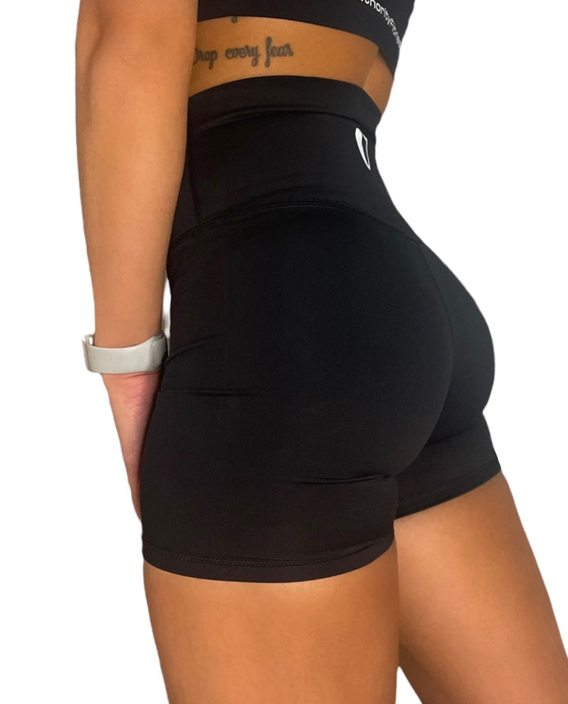 Black Essential Shorts - Authority Fitness