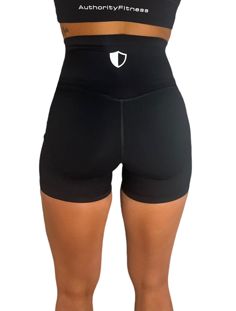 Black Essential Shorts - Authority Fitness