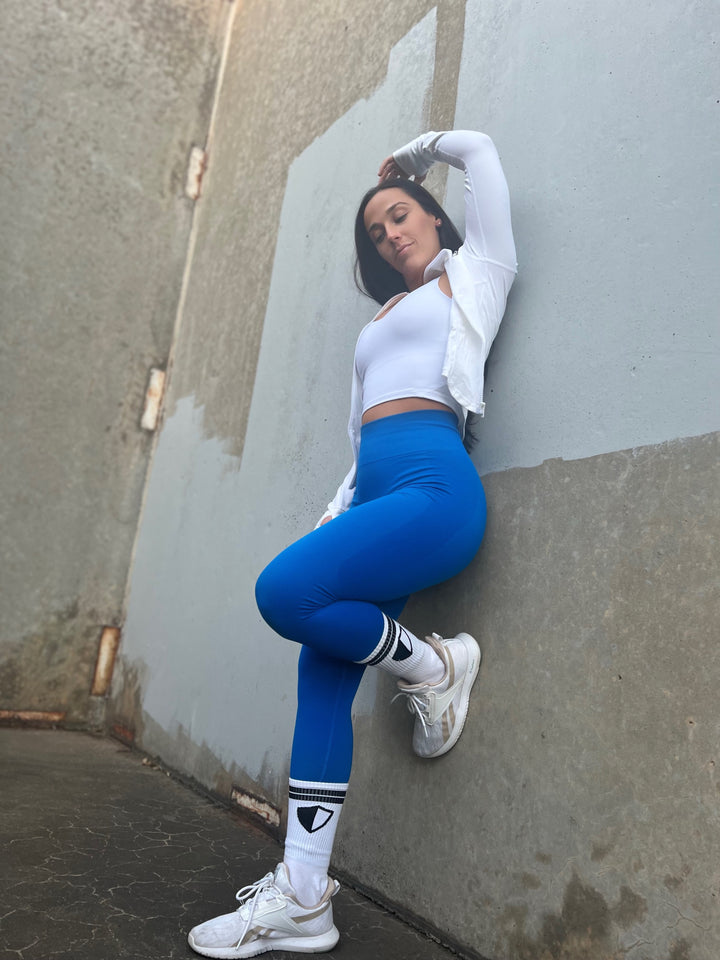 Royal Blue Pulse Scrunch Leggings