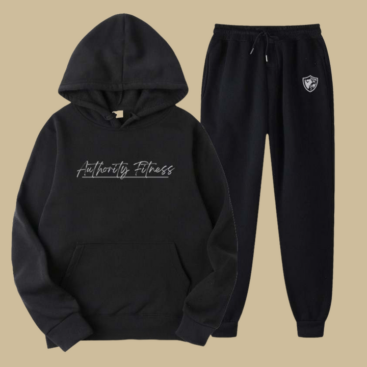 Black Signature Tracksuit Hoodie