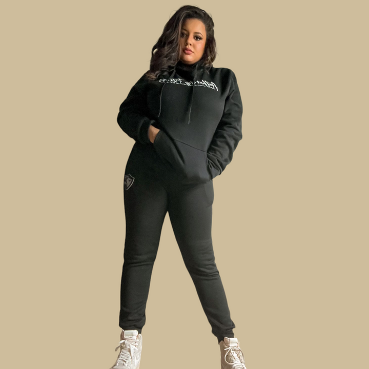 Black Signature Tracksuit Hoodie