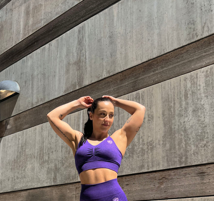 Purple Infinity Sports Bra